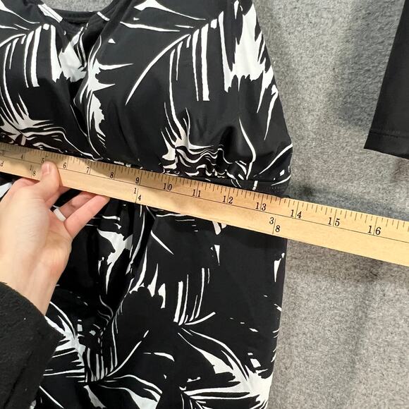 Kim Gravel x Swimsuits Scoop Neck Tankini Set w/ Bike Shorts Black Size 14 - Picture 3 of 9